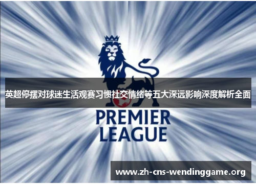 英超停摆对球迷生活观赛习惯社交情绪等五大深远影响深度解析全面